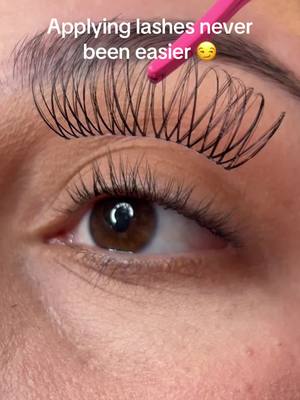 A post by @eyeshinecosmetics on TikTok caption: Natural strip lash #naturallashes #striplashes 