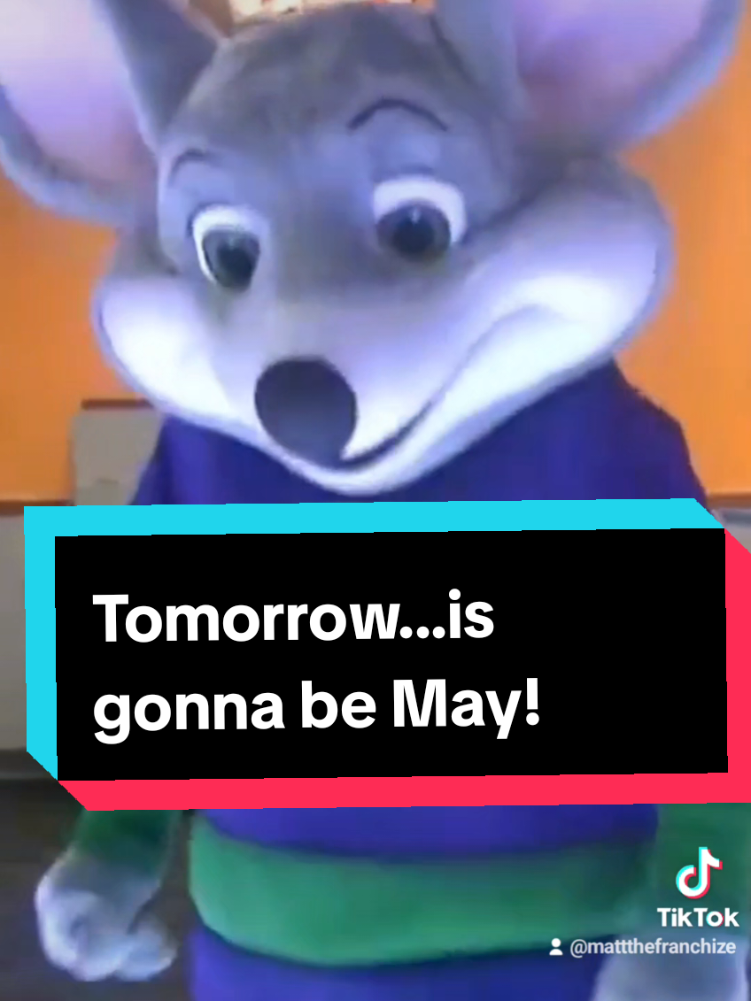 A post by @mattthefranchize on TikTok caption: Tomorrow....its gonna be May! Throwback to 2015. #ChuckECheese #ForYou #ForYouPage #FYP #fypシ #ItsGonnaBeMay #ItsGonnaBeMe #Nsync #Dance #Trend #Viral #choreography #ChoreographyChallenge  @Chuck E. Cheese 
