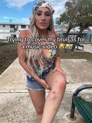 A post by @candylover89 on TikTok caption: My legs said “what music video?“ 😅 😂 #candylover89 #latina #funny #puertorico 