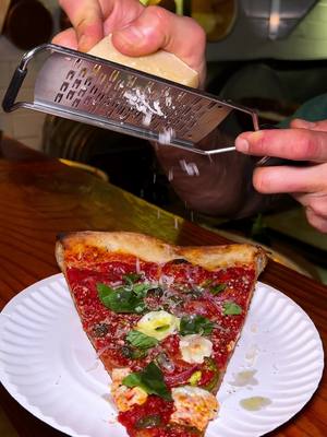A post by @briotchhh on TikTok caption: Nobody does Pizza like New York 🍕!  @Roebling Pizzeria Roebling Pizzeria in Brooklyn is one of the oldest pizzerias in New York City,  serving up not only classic pies but unique one and secret menu 👀 .  What pizza shop has ramen but with a twist! If you ask nice enough you might be able to get some ramen with a twist.  📍 Roebling Pizzeria / 326 Roebling Street, Brooklyn, NYC   The owner Randy has the best culinary ideas as I witnessed him whip up some crazy flavors.  You can get slices like Salsa verde , eggplant mole ay, spicy marg aka the hottie Dottie and jerk meatball. They even have the sourdough square pies if you like Detroit style pizza!  Drizzle a little Mike’s Hot Honey Sauce and you’re set! The slices were fire so do yourself a favor and check them out!   #nycdinner#nyc#nyctok #foodontiktok#ramen#foodreview#nycpizza#nyceats#nycrestaurants#brooklyn#Pizza#mustvisit