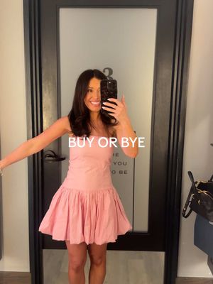 A post by @cecilybauchmann on TikTok caption: I left with nothing 😩but I wish I got the polka dot dress!💕#springdress #dresses #shopping #shoppinghaul #abercrombie @abercrombie 