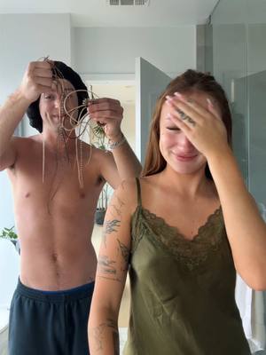 A post by @rhegancoursey on TikTok caption: goodbye hair feathers 👋🏼👋🏼