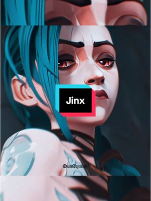 A post by @adawong.officiel on TikTok caption: Jinx 💙 @mathy.aep #jinx #jinxarcane #jinxarcaneedit #fyp 
