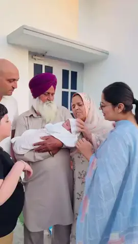 A post by @punjabitravelcouplevlog on TikTok caption: Family 🤍 #punjabitravelcouple #baby #trending #trendingvideo #viral #foryoupage #punjabitiktok #travel #vlogs #ripanandkhushi #videoviral #punjab 