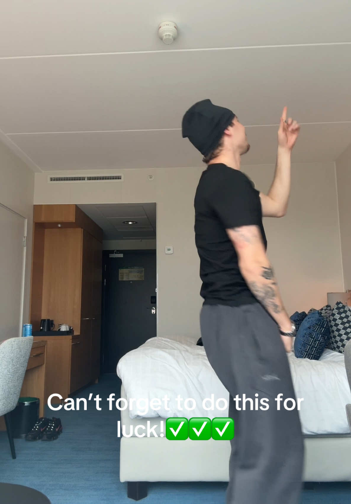 A post by @marcusandmartinus on TikTok caption: Hope this bring luck for me this month🤝🏼🤝🏼🤝🏼🤝🏼❤️✅✅