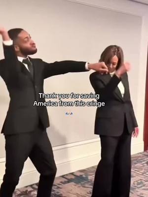 A post by @teamtrump on TikTok caption: Thank you for saving America from this cringe and voting for the greatest president in history @President Donald J Trump #maga #fyp #donaldtrump
