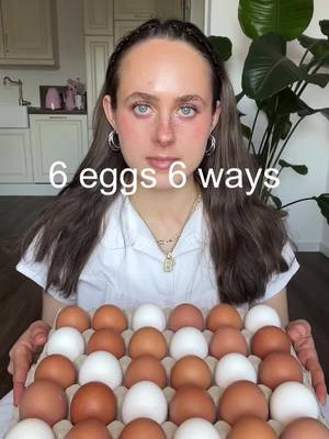 A post by @jessiebluegrey on TikTok caption: 6 eggs 6 ways