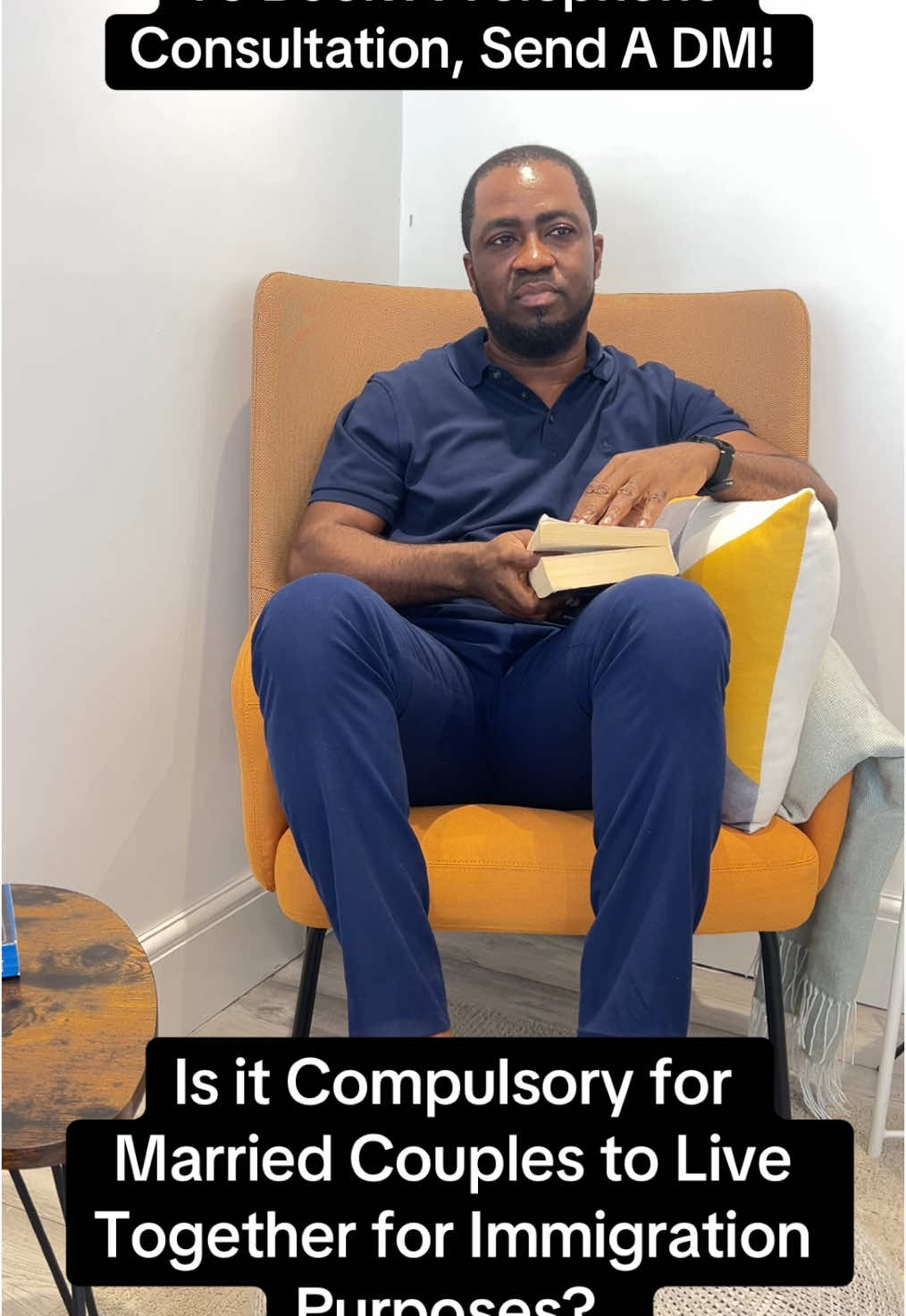 A post by @chrisvincent212 on TikTok caption: Is it Compulsory for Married Couples to Live Together for Immigration Purposes? 