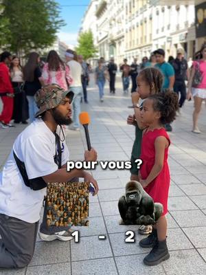 A post by @sahaelito on TikTok caption: Vos pronostics ? 🧍🏿‍♂️🧍🏽‍♂️🧍🏻‍♂️VS 🦍🤣 #reels #jeu #argent #humour #defi #videodrole #sahaelito #lyon #popular #fyp