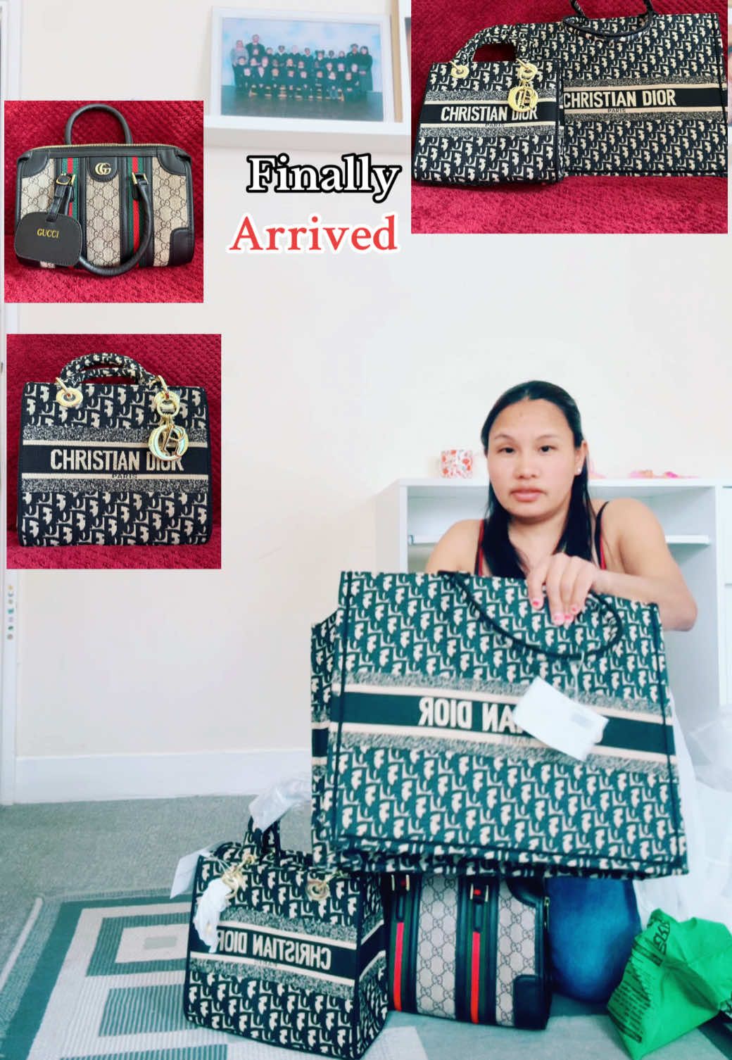 A post by @bhavanashah918 on TikTok caption: Bags arrived 💕#creatorsearchinsights #fyp #bhavanashahthapa #foryoupage❤️❤️ 