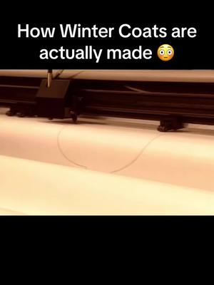 A post by @howitsmadeactually on TikTok caption: That’s a satisfying process 😮 #howtotiktok #made #jacket #winter #wintercoat #fyp #tik 