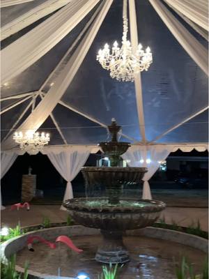 A post by @lopezseventsrentalsllc on TikTok caption: 40x40’ clear top 