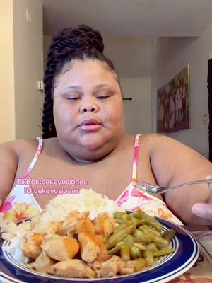 A post by @cekeyusjones on TikTok caption: Dinner by my hussssbannndddd @Tyrone ☺️💖 1000/10