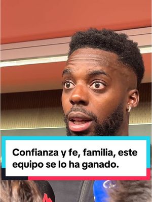 A post by @athleticclub on TikTok caption: Confianza y fe, familia, este equipo se lo ha ganado.  Es complicado, pero no imposible.  ✊🏿 IÑAKI WILLIAMS. #AthleticClub #ManchesterUnited #athleticmufc #iñakiwiiliams #EuropaLeague #semifinal #tiktokfootballacademy #viral 