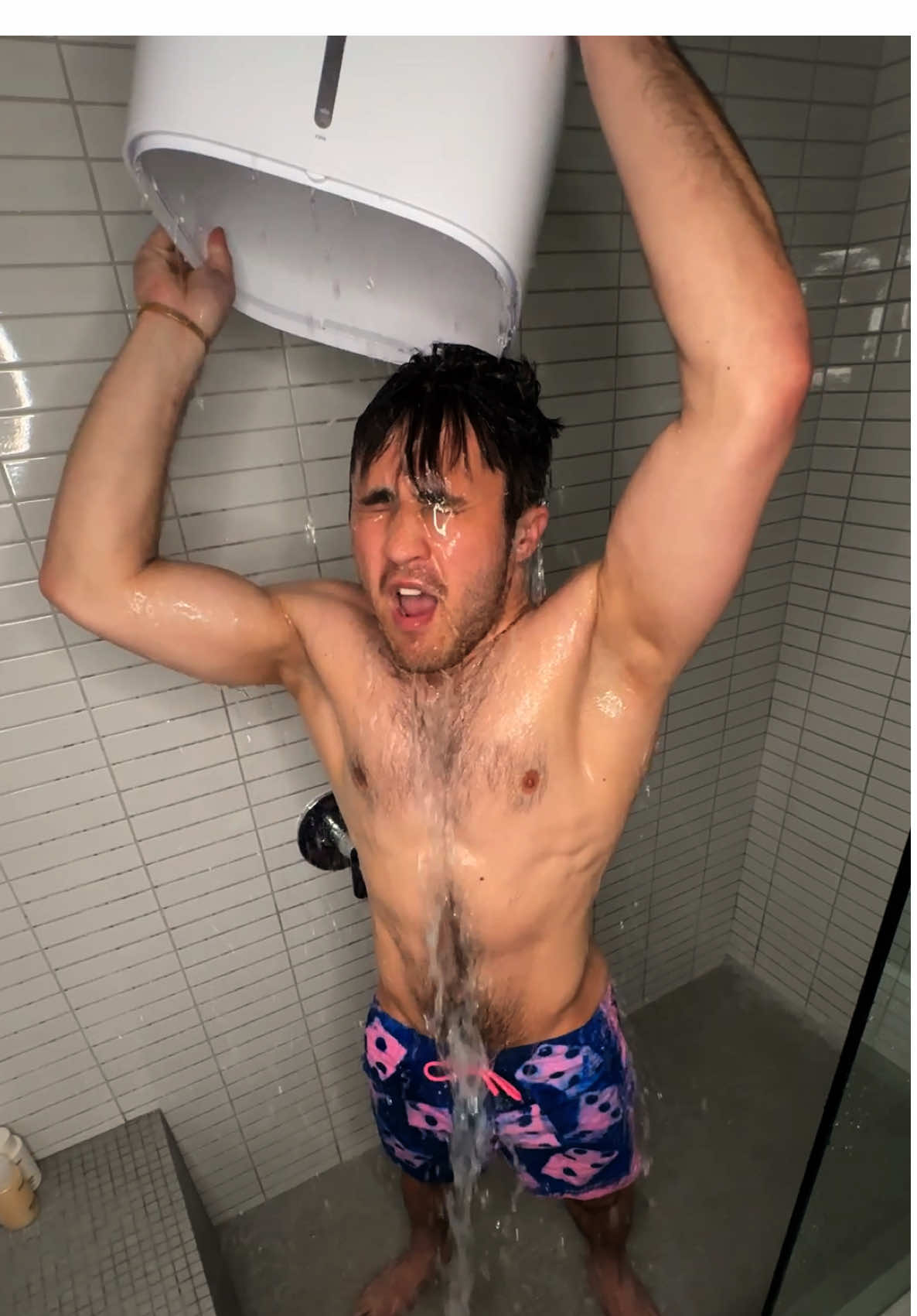 A post by @chris on TikTok caption: @Ian Paget @Meghan Trainor @darylsabara you got this yall! Thanks @Cam for the nomination. Please check out the National Institute of Mental Health (NIMH) for helpful resources. I love you! #icebucketchallenge #uscicebucketchallange #mentalhealthawareness 