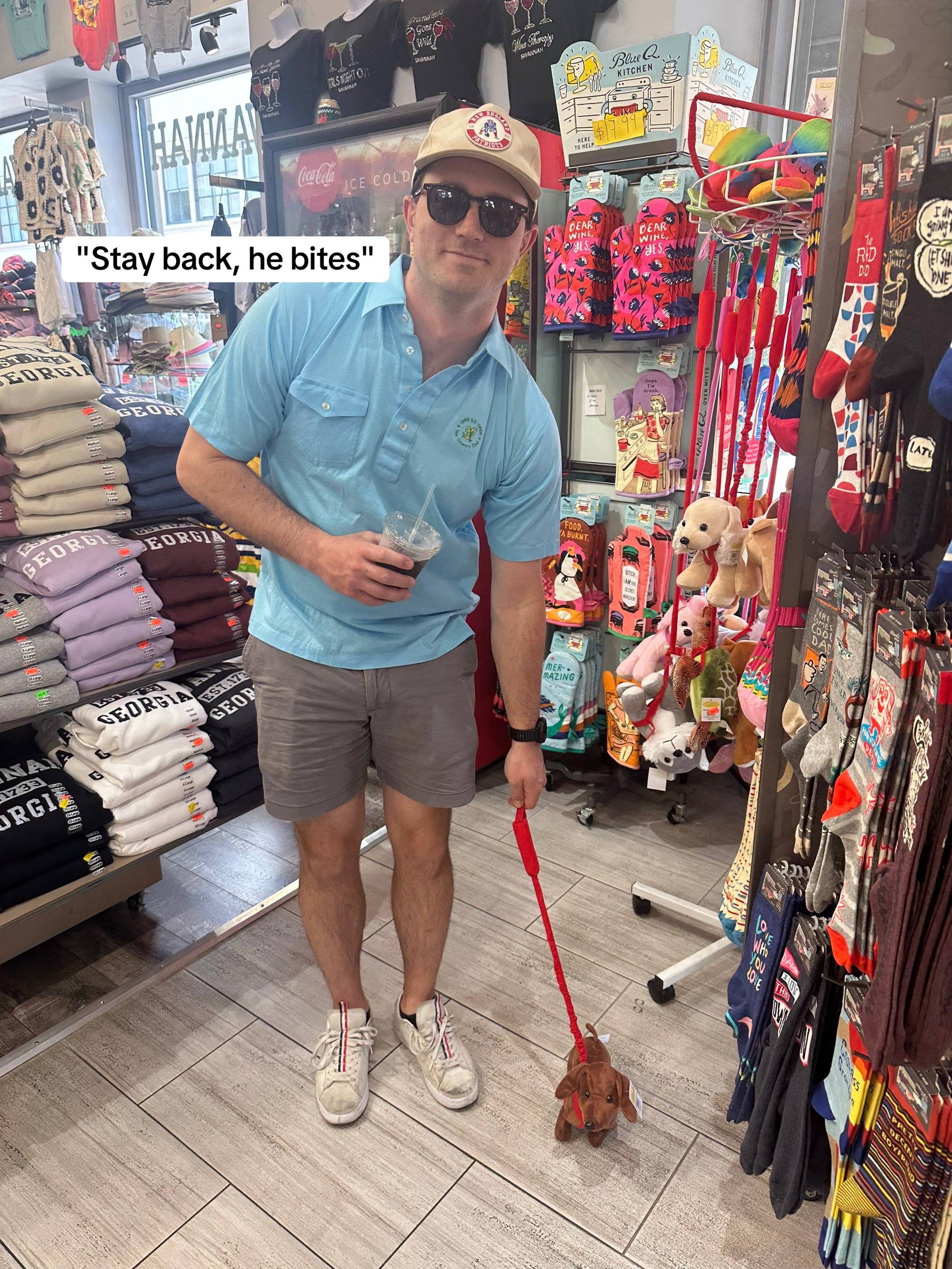 A post by @tokstar696969 on TikTok caption: He jumped up on the bar and knocked over everyones drinks - we had to be escorted out #dog #weinerdog #dauchshund #weiner #dogsoftiktok #dogowner #boydog #puppy #haha 