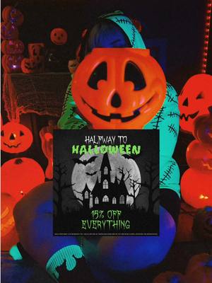 A post by @foxbloodshop on TikTok caption: TODAY & TOMORROW! 🎃 Vaild on our 🕸️site and in store until midnight PST May 2nd. #SupportSmallBusiness #spookyszn #halfwaytohalloween #octobermood 