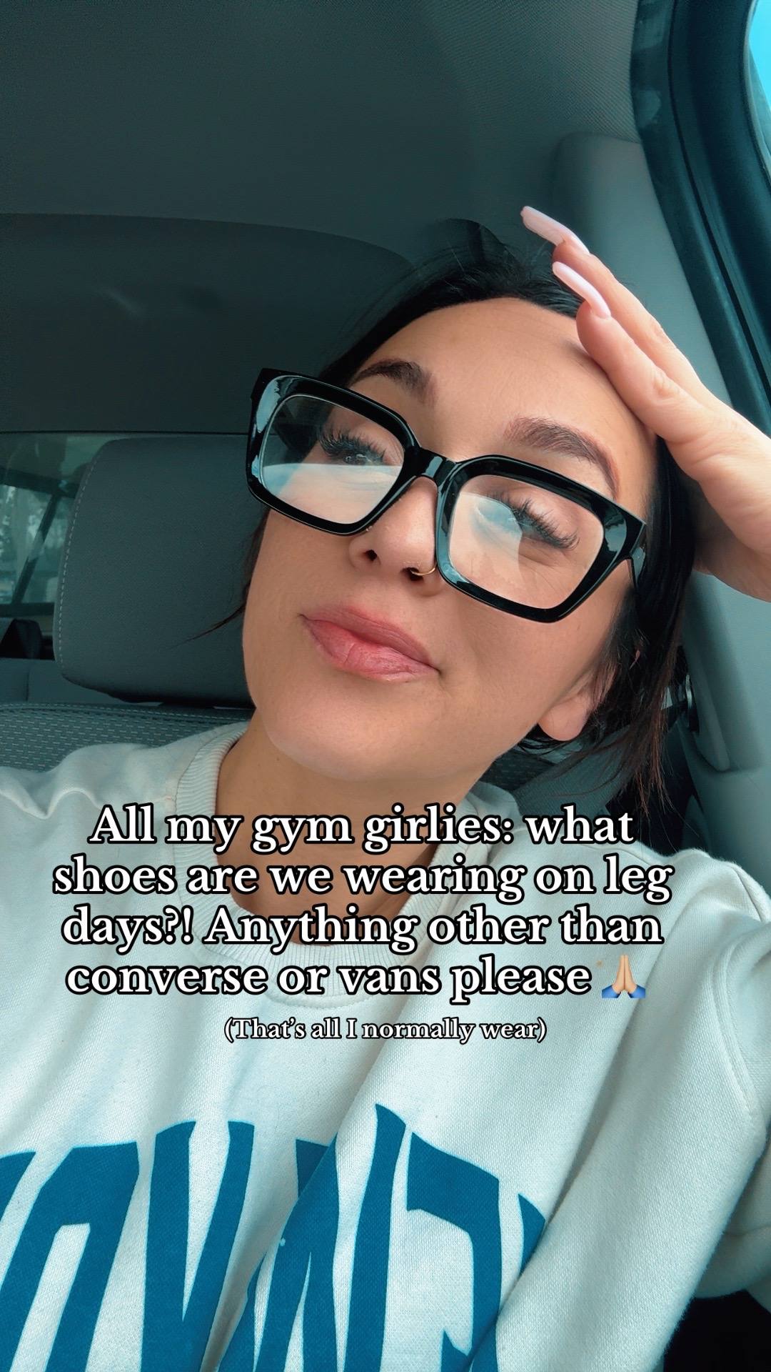 A post by @shannahortega on TikTok caption: #gymgirl #gymgirls #gymgirlsoftiktok #gymshoes #shoes #converse #vans #newbalance