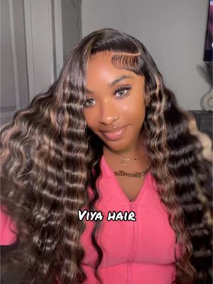 A post by @naaecash3 on TikTok caption: hair: @Viya Hair 🎀 excuse my faces I be so focused doing my hair 😭 #viyahair #wiginstall #wiginfluencer #crimpedhair 