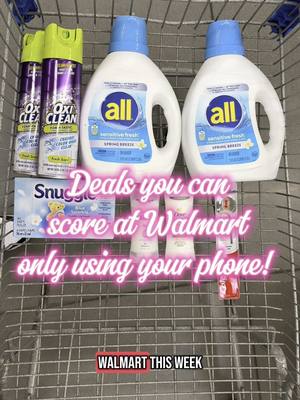 A post by @kouponingwithkristy on TikTok caption: Deals you can score only using your phone! Posted on 5/1! #walmart #walmartdeals #ibotta #ibottadeals #couponing #couponcommunity #savemoney #save 