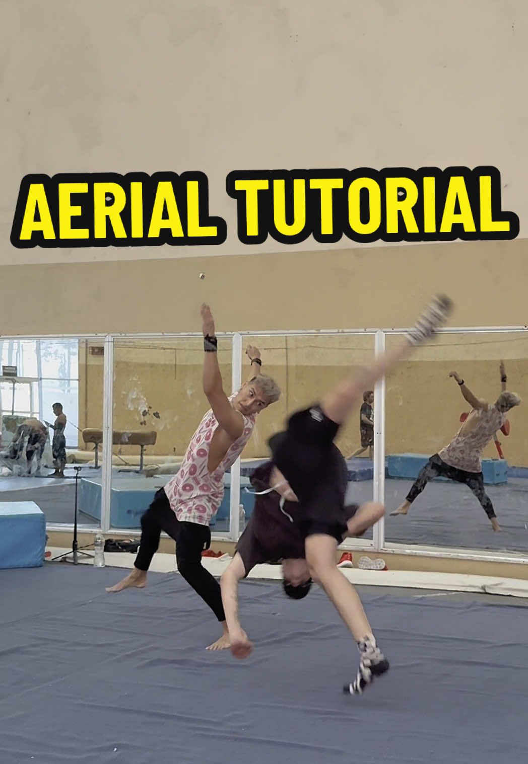 A post by @alex_destreza on TikTok caption: Entrenamiento para AERIAL 🔥 #parkour #Tutorial #gymnastics #TikTokDeportes 