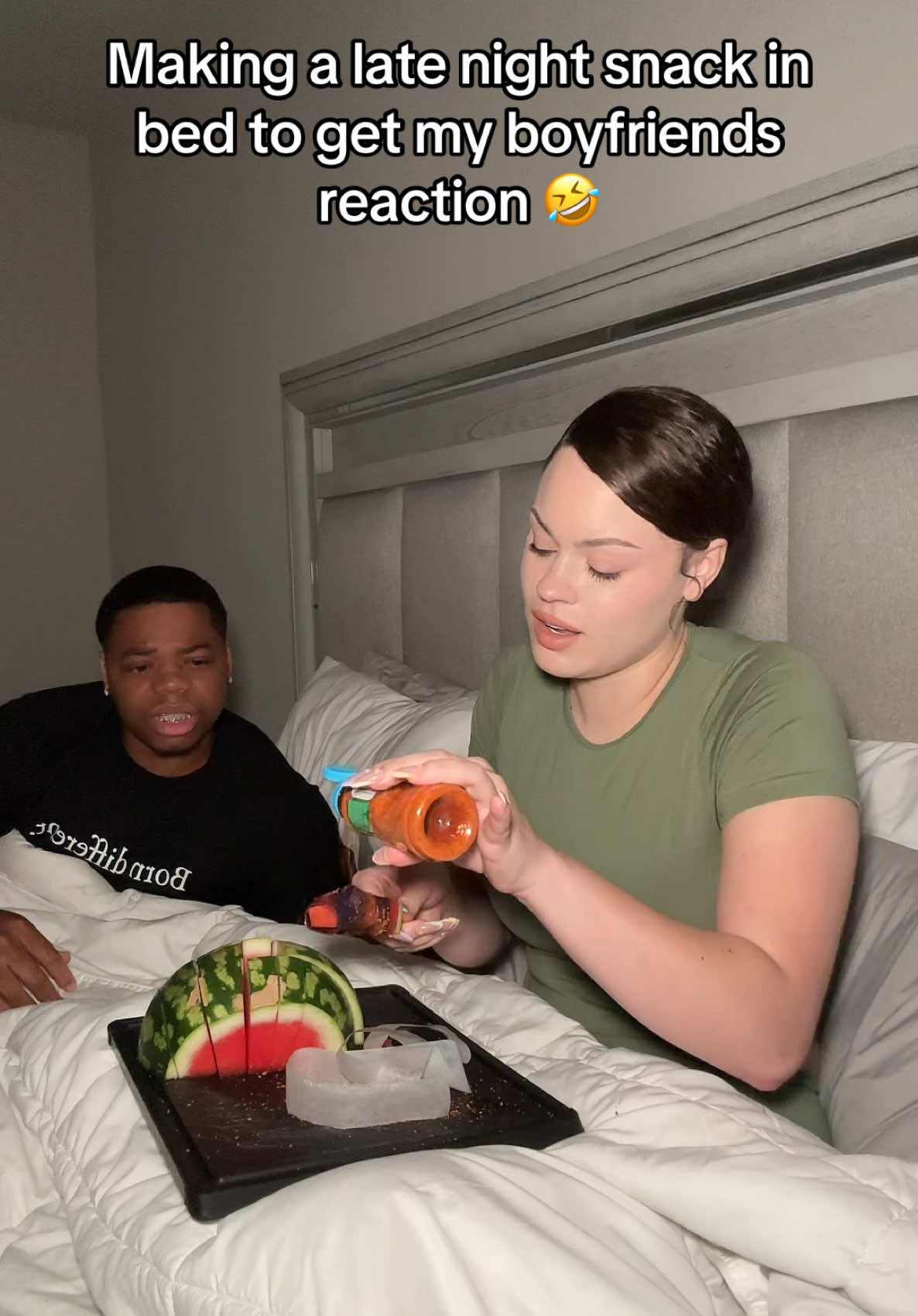 A post by @thereal.ceyana on TikTok caption: He didn’t want any 🤣