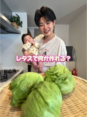 A post by @pikichidesuyo on TikTok caption: レタスで4品作ってみました🥬✨ 【究極無限レタス】 〈材料〉 レタス200g きゅうり1/2本 ツナ缶70g 韓国海苔5枚 A 鶏がらスープの素小さじ1 砂糖小さじ1 しょうゆ大さじ1/2 ごま油大さじ1 白いりごま大さじ1 おろしにんにく小さじ1 〈作り方〉 ①レタスはざく切り、きゅうりは縦半分に切って斜めに薄切りにする。韓国海苔は適当にちぎる。 ②ボウルにA、①を混ぜる。 【レタスカニカマわさびマヨポン】 〈材料〉 レタス200g カニカマ40g かいわれ大根1パック A マヨネーズ大さじ3 わさび小さじ1 ポン酢小さじ1 白すりごま小さじ1 〈作り方〉 ①レタスはざく切り、かいわれは根元を切り落とし、カニカマは手でほぐす。 ②ボウルににAと①を入れて混ぜる。 【豚とレタスのピリ辛ごまだれうどん】 〈材料〉 豚肉（しゃぶしゃぶ）100g レタス150g うどん1玉 卵黄1個 A オイスターソース大さじ1 しょうゆ小さじ1 ごま油大さじ1 豆板醤小さじ1/2 白いりごま適量 〈作り方〉 ①レタスは芯を取り、沸騰した湯でサッと茹でて取り出す。食べやすい大きさにちぎる。 ②残り湯で豚肉の色が変わるまで茹でる。 ③ボウルにＡを混ぜて、①と②にあえる。 ④ゆでたうどんの上に盛り卵黄を乗せる。 【ツナとキャベツのガーリックバタぽんパスタ】 〈材料〉 スパゲッティ1.6mm100g ベーコン30g レタス60g オリーブオイル大さじ1 にんにく1かけ 水350cc 和風だしの素小さじ1 塩ひとつまみ 有塩バター10g ポン酢しょうゆ大さじ1 レモン1片 大葉適量 〈作り方〉 ①レタスはざく切り、にんにくはみじん切り、大葉は千切りにする。ベーコンは1cm幅に切る。 ②フライパンにオリーブオイルとにんにくを入れて香りが立つまで弱火で熱する。ベーコンを炒める。 ③水、顆粒だしの素、塩を入れて沸かし、パスタを入れて袋の表記通りに茹でる。※途中水分が足りない場合は水を足し、多い場合は火力をあげて調整する。 ④レタス、バター、ポン酢を入れて混ぜる。 ⑤お皿に盛り、大葉を乗せる。レモンを絞る。