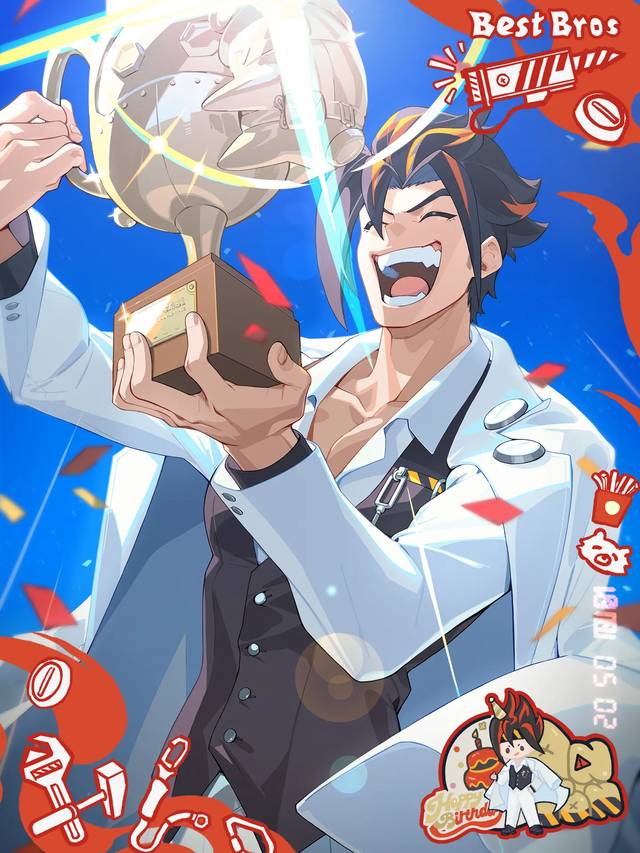 A post by @zenlesszonezero on TikTok caption: "In Belobog Heavy Industries, there are no difficult jobs, only brave workers!" "Our drill is the drill that will pierce through to the future with this burning spirit!!!" #zzzero #zenlesszonezero #Anton
