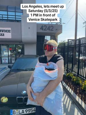 A post by @weristaggu on TikTok caption: Los Angeles, I wanna see u on saturday (5/3/15) in front of the Venice Skatepark 🦅🤞#skiaggu #meetup #losangeles 