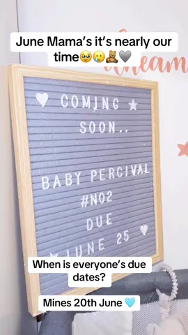 A post by @dollyywellsx on TikTok caption: June mama’s it’s nearly our time🥹🌼 comment your due dates below 🌻🐝🤍 #baby #pregnant #expecting #duedate #babymonth #boymum #33weekspregnant #junemum 
