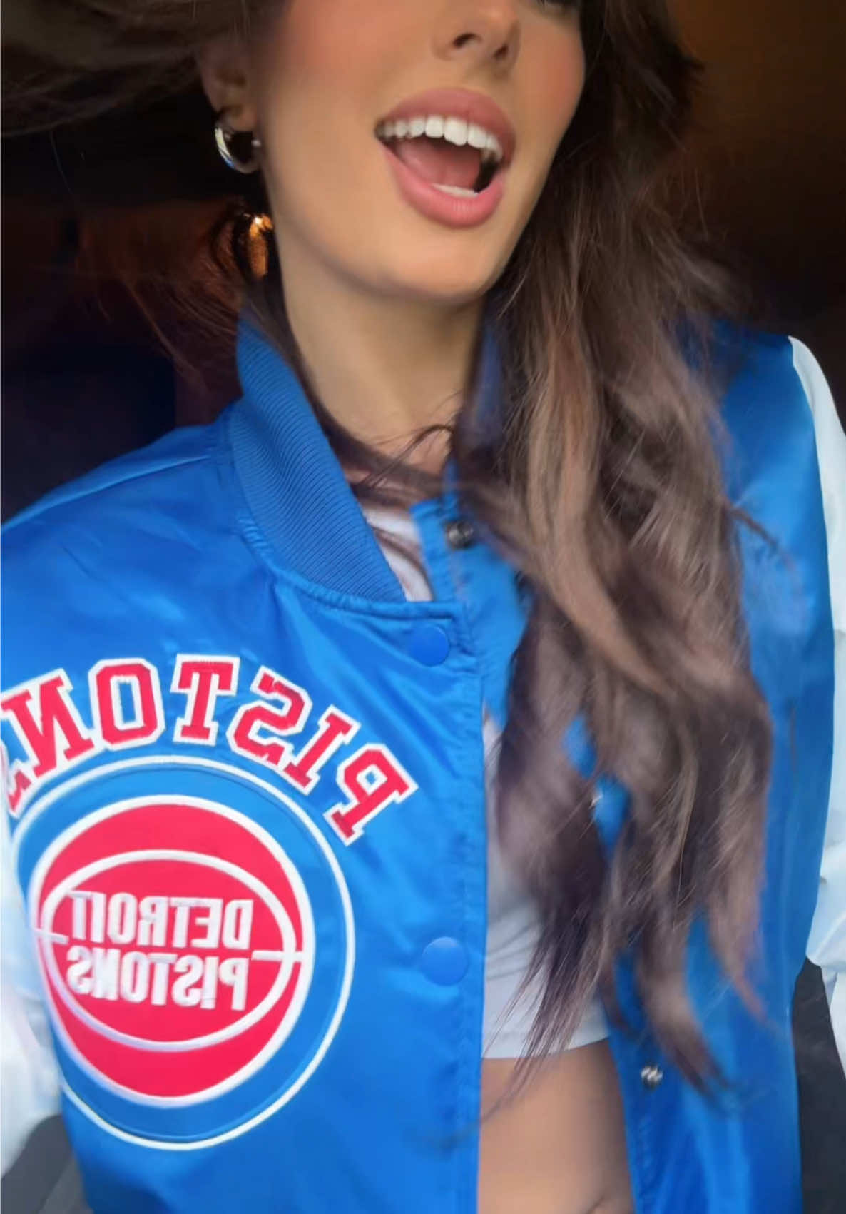 A post by @giselelulgjuraj on TikTok caption: RUN IT BACK!!!!!! My younger self is so proud of the pistons 🥹