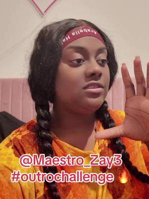A post by @aeriannasingss on TikTok caption: I look a mess lol but I had to do it 😂🙏🏾 @Maestro_Zay3 #fypシ #outrochallenge #singer 