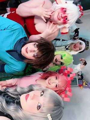 A post by @enyaarwyen on TikTok caption: Creeper, ahhhh man Minecraft movie cosplays !  Wither Skeleton : @Ryn 🧸  Creeper : @Squinx  Axolotl : @Enyaarwyen Happy ghast : @teddie  Mooshroom : @annie  Herobrine : @Roon ♡  #cosplay #cosplayer #fyp #foryoupage #minecraft #funny #minecraftmovie  