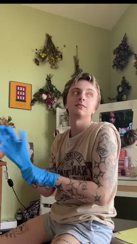 A post by @stapleyourmouthshut on TikTok caption: i love tattooing