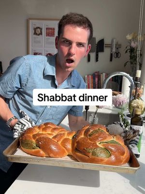 A post by @ryannordheimer on TikTok caption: spring dinner party 🌸   recipes below :) and make sure to follow me so you don’t miss out on more dinner parties ramp challah 🌱 1. In a stand mixer add 1 package active dry yeast, 1/2 cup sugar, 1/2 cup olive oil, 4 eggs, 8 1/2 cups all purpose flour, 1 tbsp salt. Mix on low until combined, then increase speed to medium-low and knead for 8-10 minutes. Let proof covered in a greased bowl until doubled in size, 1.5 hours at room temp or overnight in the fridge.  2. Knock air out of dough. Turn out. Divide into 3 even pieces. Stretch/roll dough pieces out into really long braids. Secure 1 bunch of ramps or scallions into the dough strands by pinching the dough around the base of the onions. The braid the strands together. Twist them into an S. Let proof covered for 1 hour. Brush with egg, sprinkle w flaky salt, then bake for 30-35 minutes at 375F.  spring coq au vin 🍗 1. Sear 4 chicken legs in a dutch oven over medium high heat until golden on both sides. Then saute mushrooms and shallots until tenders. Add in the chicken legs and barely cover with white wine. Season. Add chopped tarragon too. Bring to bare simmer. Reduce heat to medium low. Then add the lid and braise for about 1 hour. Garnish with parsley.  tarragon niçoise salad with seared tuna 🥗 1. Bring a pot of water to a boil. Season with salt. Blanch 16 oz. green beans for 4 minutes, then transfer to an ice bath. Then to a dry towel. Boil 6 eggs for 8 minutes. Then boil 16 oz. Small potatoes until tender. Let everything cool and dry.  2. Mix 1/2 cup olive oil, 1/3 cup apple cider vinegar, 2 tbsp dijon, salt, pepper, chopped tarragon, and a pinch of sugar.  3. Sear 1 filet of tuna encrusted with sesame seeds over high heat for 1 minute on each side. Slice.  4. Arrange salad over greens of your choice. Adding all the components above with olive too.  . . . #ryannordheimer #recipe #viral #salad #chicken #French #privatechef #aesthetic #frenchfood #cookbook #rhubarb #pie #easydinneridea #nyc #newyork #bread #breadrecipe #challah #nycfoodie #nycfoodblogger #nycfood #creator #ramps #dinnerparty #wine #tuna #spring #springrecipe 