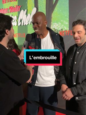 A post by @anttonracca on TikTok caption: POV Jean-Pascal Zadi m’affiche sur le tapis rouge d’Asterix et Obelix: le combat des chefs @NetflixFR Invitation