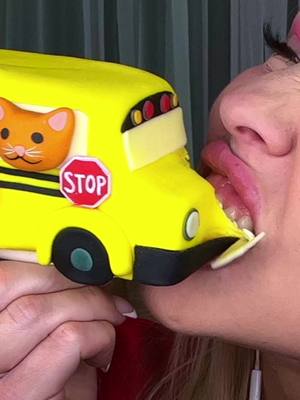 A post by @realhunnibee on TikTok caption: Okay the bus was a challenge..😂🚌 . . . . . . . #asmr #asmrsounds #hunnibeeasmr #satisfying #satisfyingvideo #eating #eatingasmr #trending #foryou #foryoupage #shorts #reels #viral #explorepage #hunnibee
