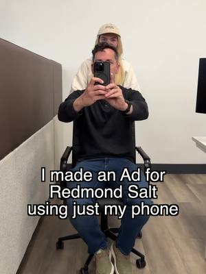 A post by @butterworthdasyrup on TikTok caption: 🤯 Just wait for the results! Love making videos with the @redmondrelyte team! #behindthescenes #bts #ad #redmondsalt 