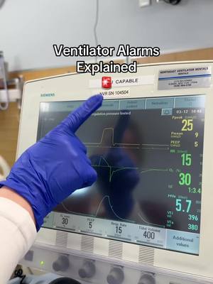 A post by @nurseinthemakingkristine on TikTok caption: NCLEX ventilator alarms explained 🚨 #Pharmacology #nursingschool #Nurseinthemaking #nursingnotes #studentnurse  #nursingnotes #nursingstudent #clinicalnotes #BSN #RN #nursesofIG #Pharmacology #pharmacologynursing 