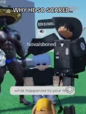 A post by @its_cxldkid on TikTok caption: Why he running #robloxfyp #micup #micuproblox #robloxvc 