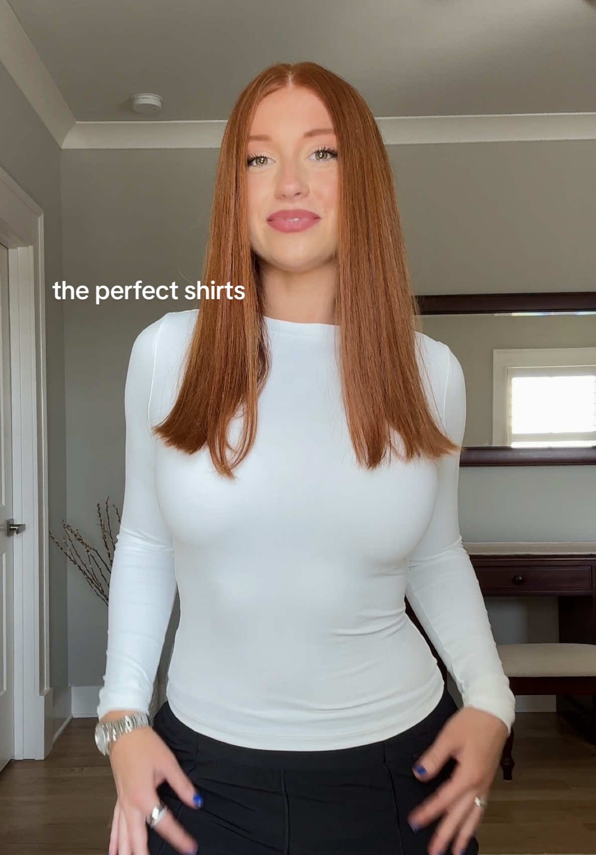 A post by @alexxiacox on TikTok caption: I can’t get over these!! the perfect not see through white shirt. I’m 5’6 and got a size small @AUTOMET #automet#tiktokshop#tiktokshopfinds 