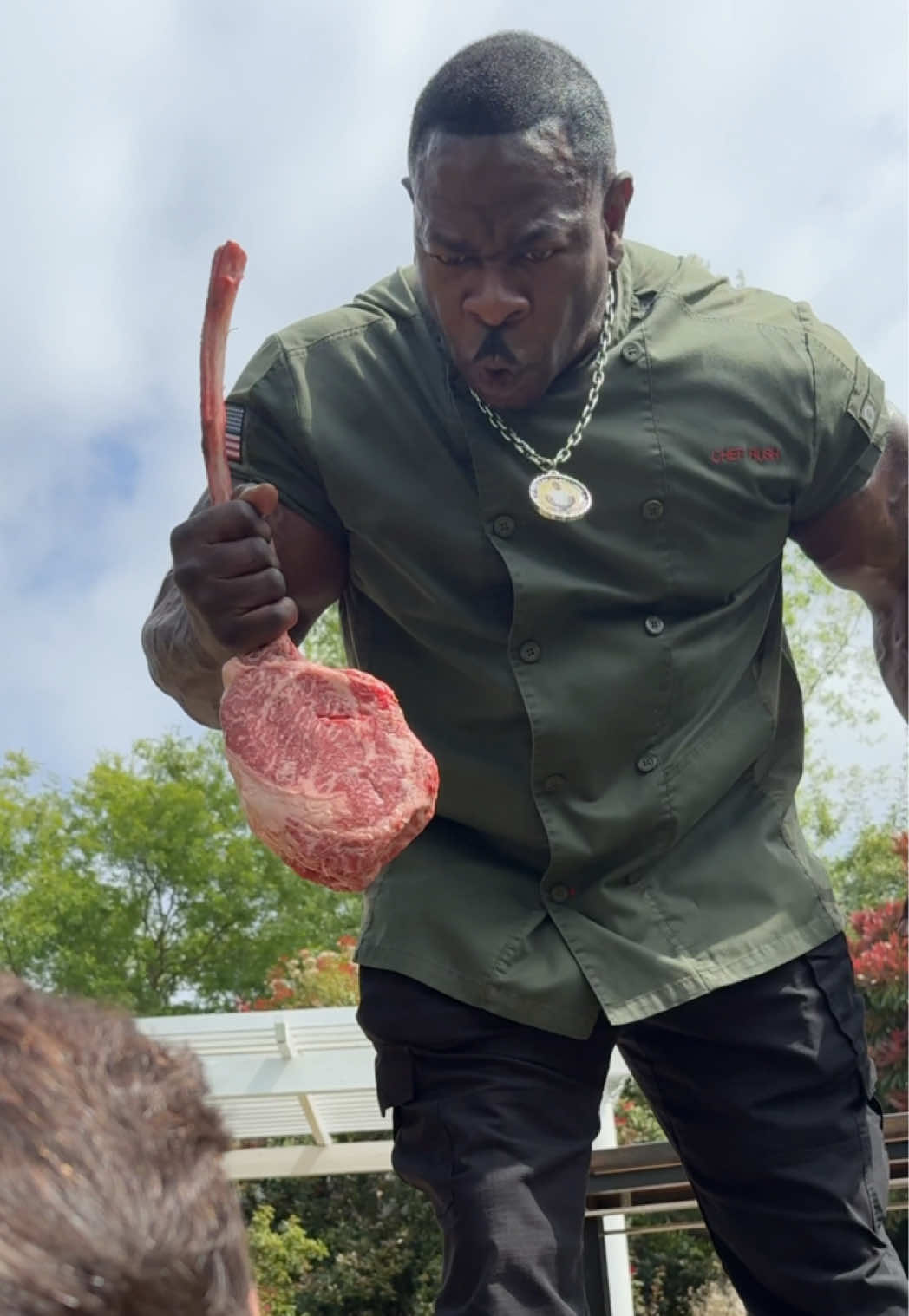 A post by @itsqcp on TikTok caption: Don’t Disrepect The Food @ChefRush  