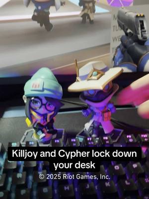 A post by @valorant on TikTok caption: they’re here to gather intel on your desk #VALORANT 