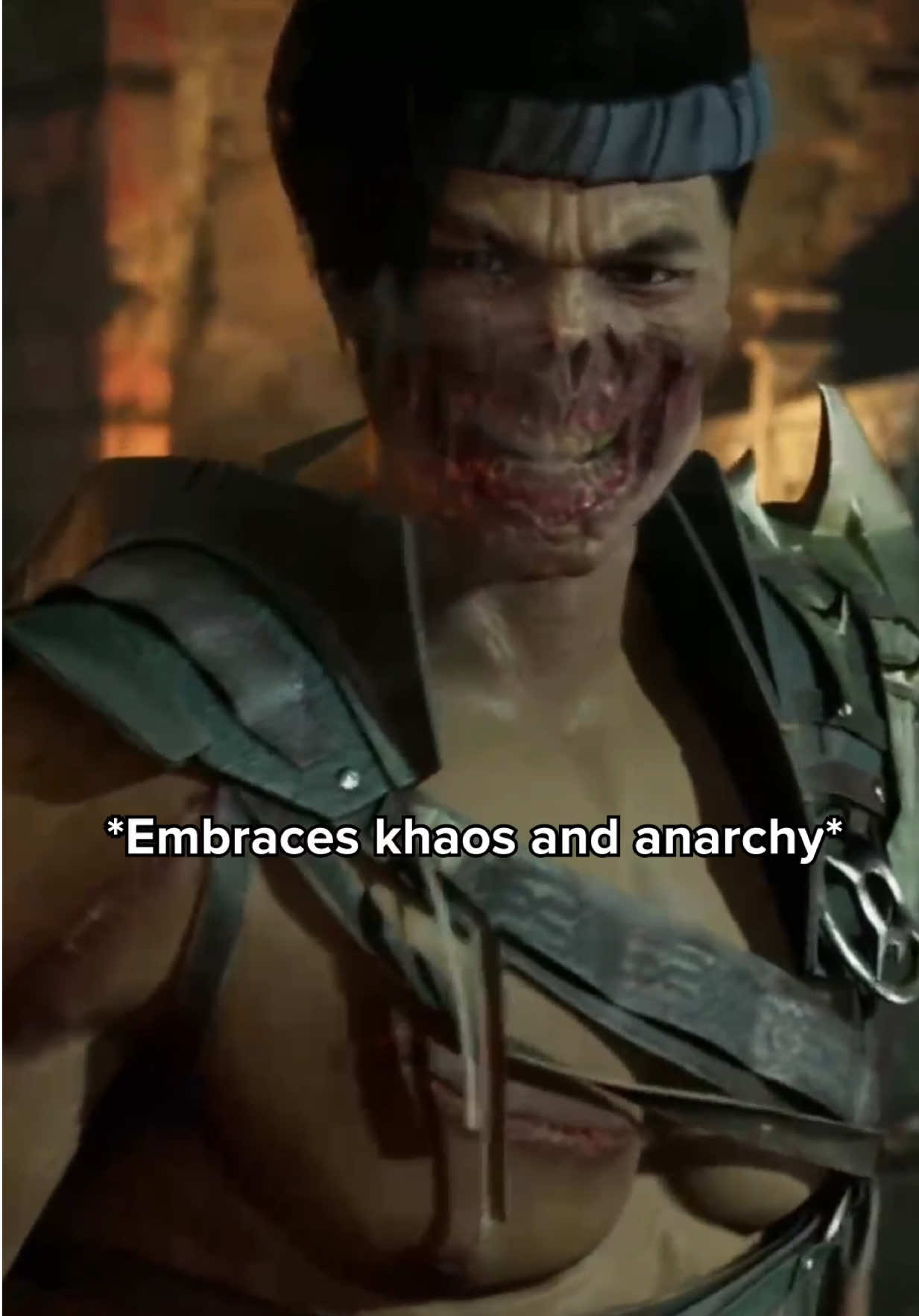A post by @mortalkombat on TikTok caption: Uhh, you can barely notice it! #MK1 #Havik