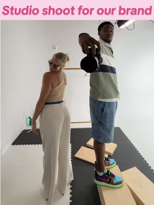 A post by @bethannebrice on TikTok caption: Last studio shoot before the launch🥹 Annoucing the brand name soooooonnnn🩵 @Waterboy #waterboypartner