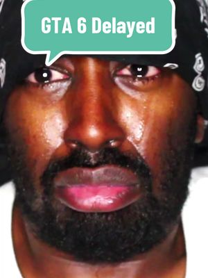 A post by @xzit_thamer on TikTok caption: My reaction to GTA 6 Delayed 😢💔 #GTA6 #GTA #GrandTheftAuto #RockstarGames #XzitThamer 