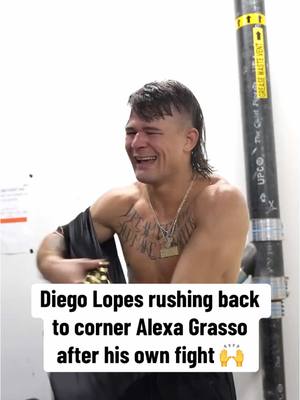 A post by @espnmma on TikTok caption: This was awesome from #DiegoLopes 🤝 #ufc #mma #ufc315 #alexagrasso #mexico (via @UFC)