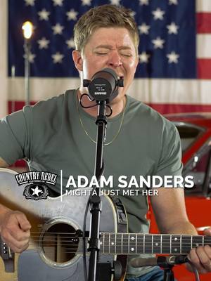 A post by @countryrebel on TikTok caption: If you've ever crossed paths with someone who you know could change your entire life, you will definitely relate to @adamsandersmusic' song "Mighta Just Met Her." Watch him perform it here.