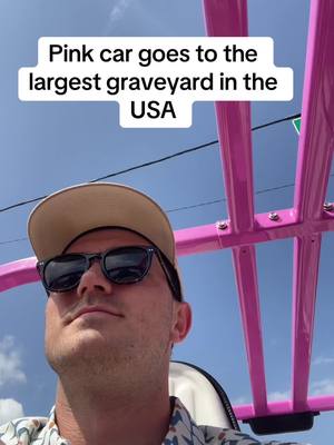 A post by @tokstar696969 on TikTok caption: People were loving the pink car, in the graveyard and out the graveyard. #graveyard #ghosts #ghosthunter #history #south #pink #car #fyp #investigate #historytok #bonaventure #cemetery #rip 