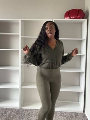 A post by @diamondsgalore_ on TikTok caption: @FashionNova for the comfy airport fits everytime.  🔗: Off the stage hoodie jumpsuit - Burgundy/ Olive